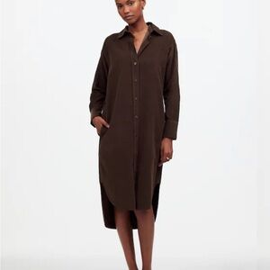 Madewell Corduroy Long Sleeve Midi Shirtdress